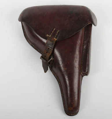 WW1 Imperial German P08 Luger Holster, Named to an Officer in the 15th (Belfast) Royal Irish Rifles.
