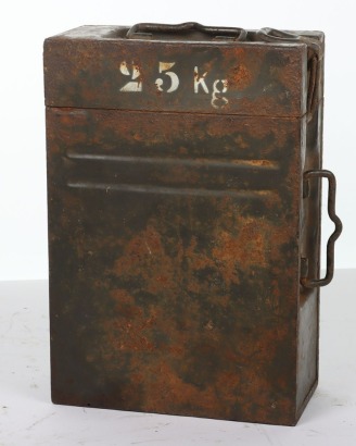 WW2 German 20mm Flak 38 Cannon Magazine Tin with Two Magazines.