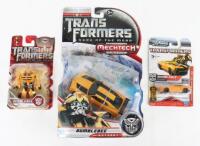 Three Hasbro Transformers Autobot Bumblebee models