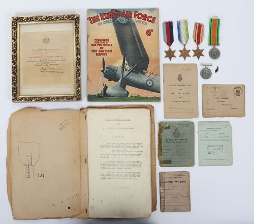 A Royal Air Force Second World War Mentioned in Despatches group of 5 medals with associated ephemera