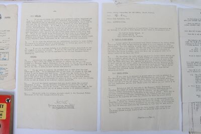 A Second World War pair of medals and associated ephemera to a recipient in 211 Squadron who was shot down and made Prisoner of War in Derna, North Africa is September 1940 - 3