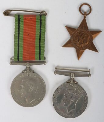 A Second World War pair of medals and associated ephemera to a recipient in 211 Squadron who was shot down and made Prisoner of War in Derna, North Africa is September 1940 - 6
