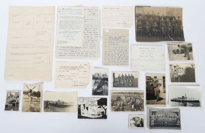 A Second World War pair of medals and associated ephemera to a recipient in 211 Squadron who was shot down and made Prisoner of War in Derna, North Africa is September 1940 - 8