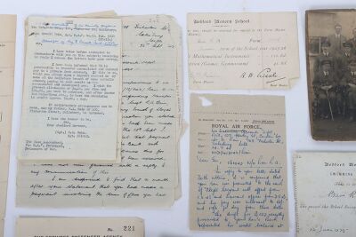 A Second World War pair of medals and associated ephemera to a recipient in 211 Squadron who was shot down and made Prisoner of War in Derna, North Africa is September 1940 - 9