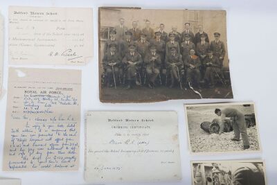 A Second World War pair of medals and associated ephemera to a recipient in 211 Squadron who was shot down and made Prisoner of War in Derna, North Africa is September 1940 - 10