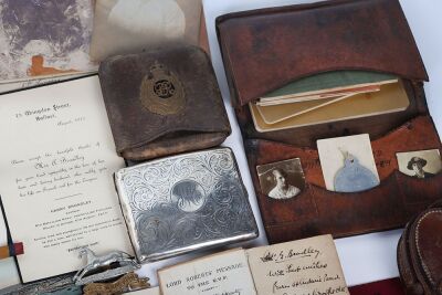 The superb Boer War and Great War group of 5 medals to an Officer in the Royal Inniskilling Fusiliers who was killed in action during the 3rd Battle of Ypres in August 1917, accompanied by an impressive archive of original documents and other artifacts. - 4