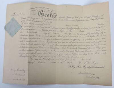 The superb Boer War and Great War group of 5 medals to an Officer in the Royal Inniskilling Fusiliers who was killed in action during the 3rd Battle of Ypres in August 1917, accompanied by an impressive archive of original documents and other artifacts. - 10