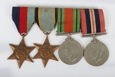 A Second World War Royal Air Force group of 4 medals with 2 display frames of ephemera. - 2