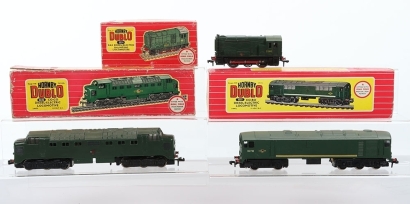 Three Hornby Dublo Boxed Diesel Electric Locomotives