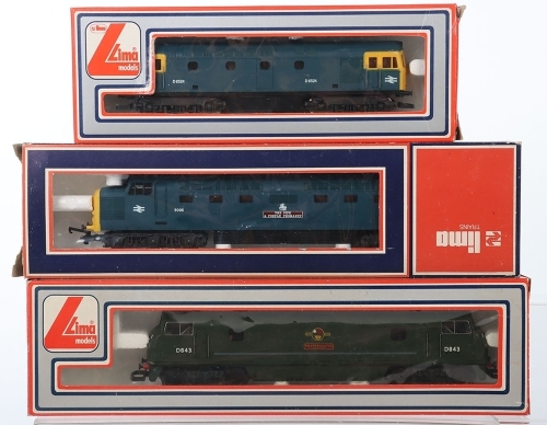 Three Boxed Lima 00 Scale Diesel Locomotives