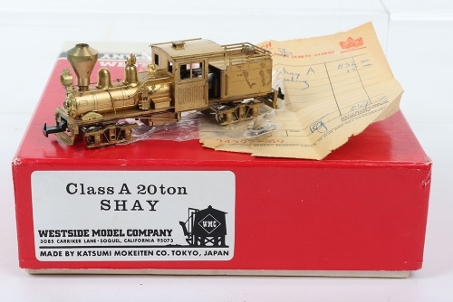 Westside Model Company H0 Gauge Brass Class A 20 ton Shay Steam Locomotive