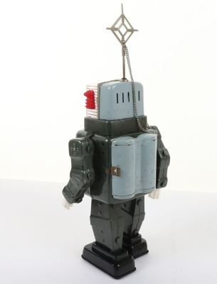Boxed Alps battery operated Tinplate Television Spaceman, Japanese 1960s - 6