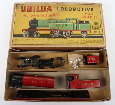 Boxed Tinplate Chad Valley Ubilda clockwork Locomotive