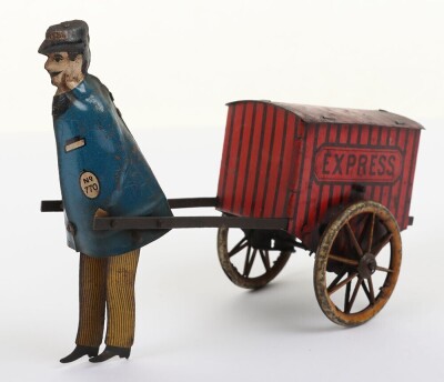 Lehmann (Germany) Tinplate Clockwork Express Porter - 5