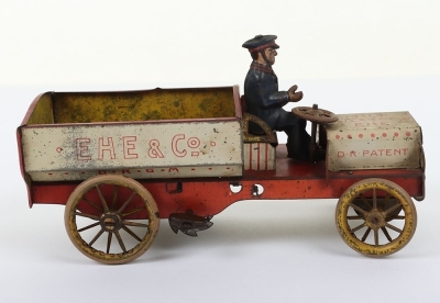 A Lehmann (Germany) Tinplate Clockwork EHE & Co Delivery Truck - 4