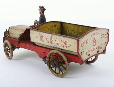 A Lehmann (Germany) Tinplate Clockwork EHE & Co Delivery Truck - 6