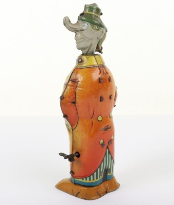 Scarce Fischer (Germany) Tinplate Clown, with long nose - 4