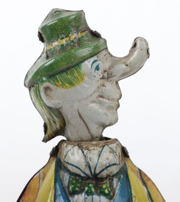 Scarce Fischer (Germany) Tinplate Clown, with long nose - 8