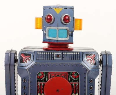Rare Japanese 1950s Masudaya Battery Operated Gang of 5 Target Robot - 2