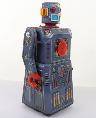 Rare Japanese 1950s Masudaya Battery Operated Gang of 5 Target Robot - 3