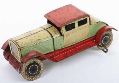 A Wells England Tinplate Coupe Car - 2