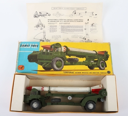 Vintage Corgi Major Toys 1113 Corporal Guided Missile on Erector Vehicle