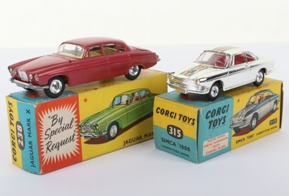 Two Vintage Boxed Corgi Toys Cars