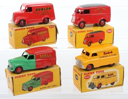 Four Vintage Boxed Dinky Toys Vans