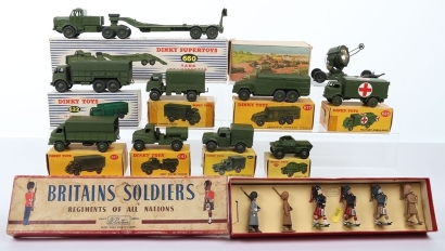 A Quantity of Boxed Vintage Military Dinky Toys