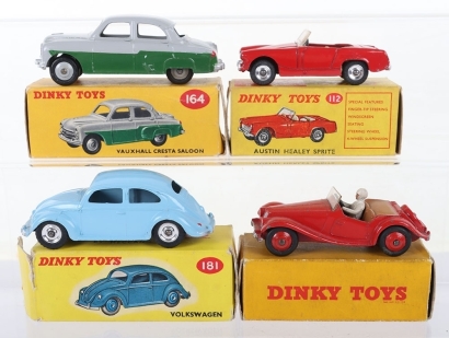 Four Boxed Vintage Dinky Toys Cars