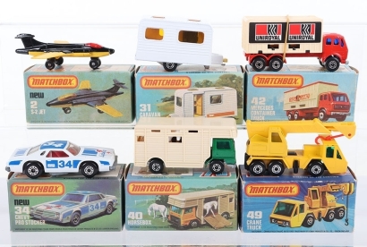 Six Boxed Matchbox Superfast Models