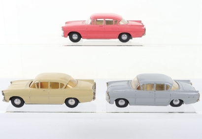 Three Unboxed 165 Vauxhall PA Cresta Saloon Tri-ang Spot-On Models,