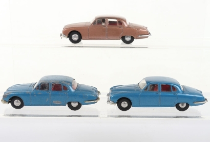 Three Unboxed 276 Jaguar S Type Tri-ang Spot-On Models