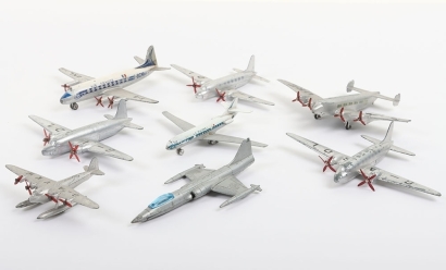 Eight Vintage Diecast Model Aircraft