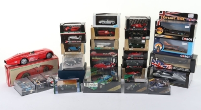 Quantity of Boxed Racing Car Models
