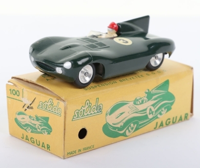 Vintage Solido (France) D-Type Jaguar Le Mans Racing Car,