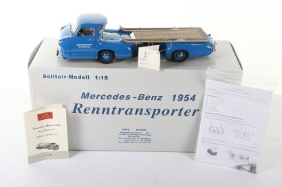 CMC 1:18 scale Mercedes Benz Racing Car Transporter 1954