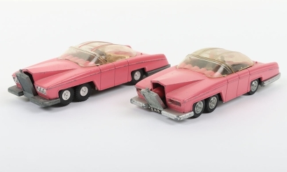 Two Vintage Dinky Toys 100 Lady Penelopes FAB 1 From TV series &lsquo;Thunderbirds&rsquo;