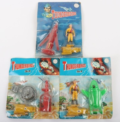 Three Rare Clifford Series (Hong Kong) Plastic Thunderbirds sets
