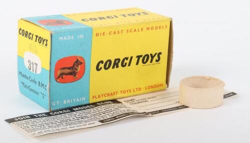 Original Corgi Toys Empty Box 317 Monte-Carlo B.M.C. Mini -Cooper “S”