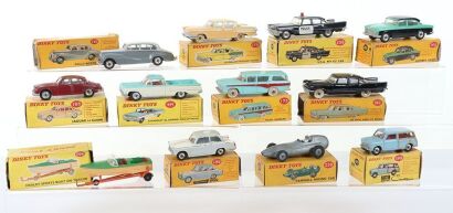 Twelve Vintage Boxed Dinky Toys