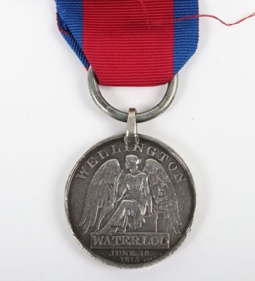 Waterloo Medal 1815 to the Royal Horse Artillery, &ldquo;***LLINGS GUNNER R H ARTILLERY&rdquo;, with modified white metal suspension loop and replacement ring, medal with some polishing and contact marks obscuring part of the naming.Unfortunately, we have been unable - 2