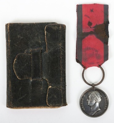 Regimentally Important Waterloo Medal to a Surgeon in the 44th (East Essex) Regiment of Foot accompanied by his pocket diary for the year 1815