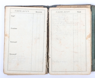 Regimentally Important Waterloo Medal to a Surgeon in the 44th (East Essex) Regiment of Foot accompanied by his pocket diary for the year 1815 - 9