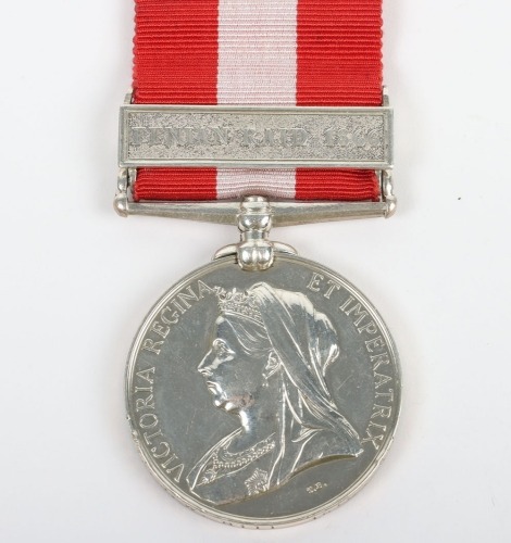Victorian Canada General Service Medal for the 1866 Fenian Raid