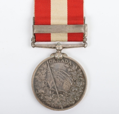 Victorian Canada General Service Medal for the 1866 Fenian Raid to an Ensign in the 17th Foot - 3
