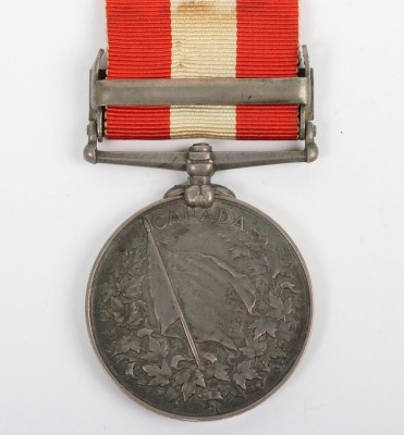 Victorian Canada General Service Medal for the 1866 Fenian Raid to the Sandwich Infantry Company. - 3