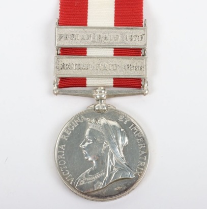 Scarce 2 Clasp Canada General Service Medal to a Driver in the Royal Artillery.