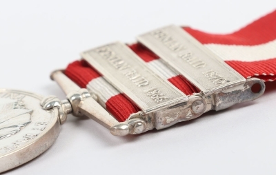 Scarce 2 Clasp Canada General Service Medal to a Driver in the Royal Artillery. - 5