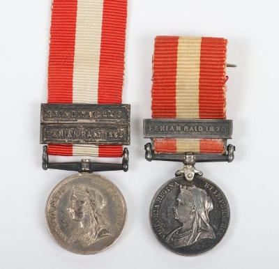 Miniature Medals &ndash; A pair of period miniature Canada General Service Medals.